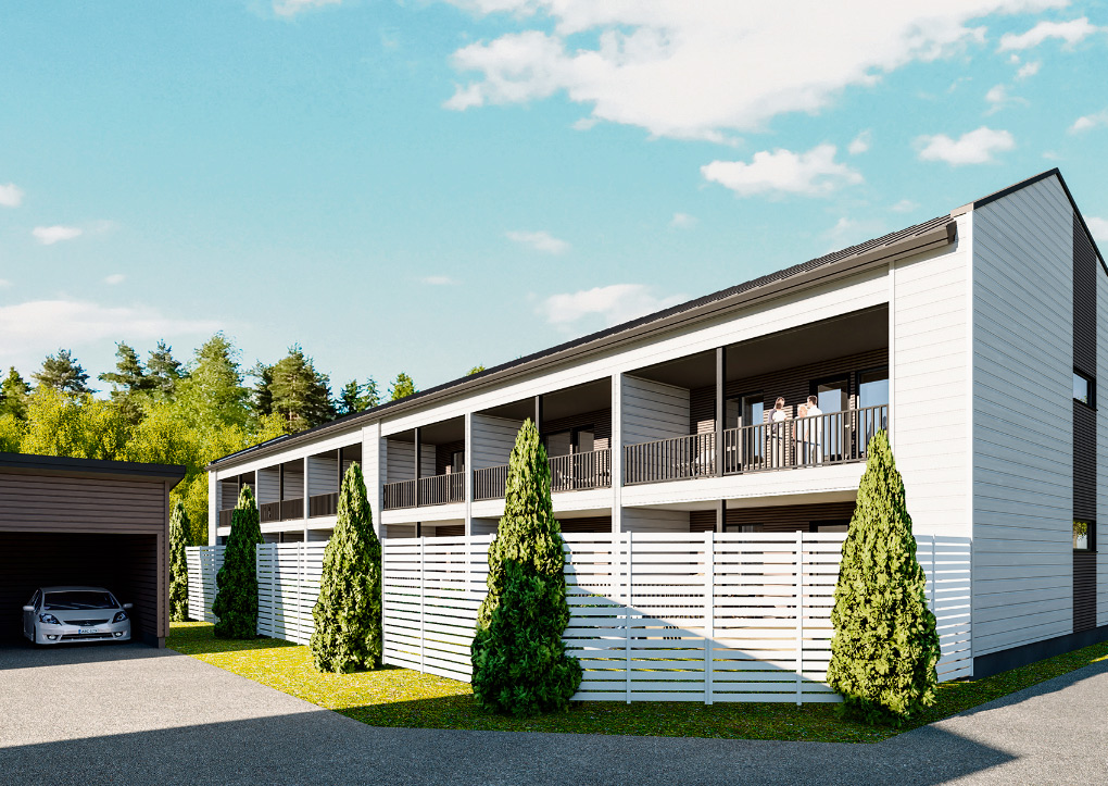 Havainnekuva luhtitalosta